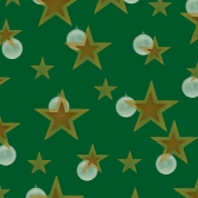 étoiles sur vert doré