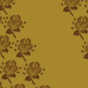 fleurs brunes sur doré